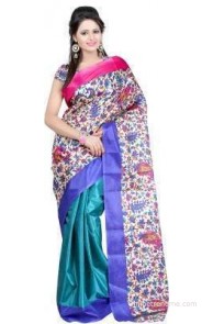 Kajal Sarees Printed Bollywood Georgette Sari